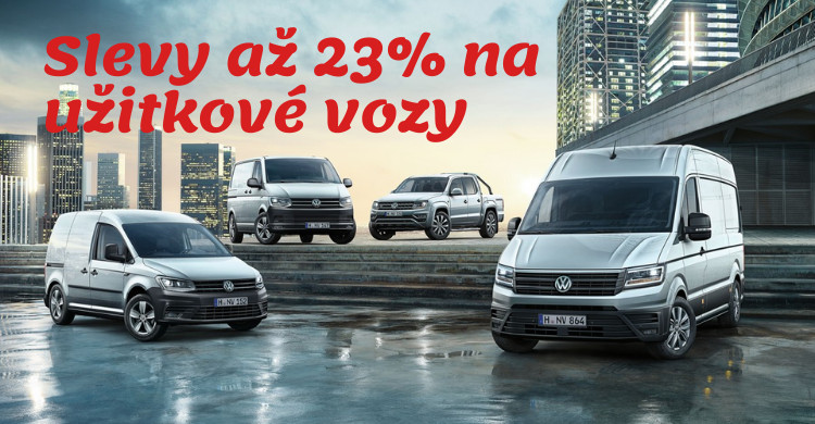 Sleva až 23% na vybrané užitkové vozy