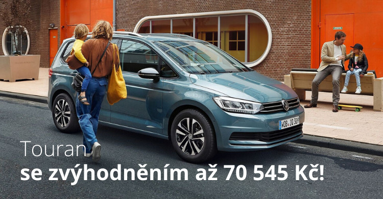 Touran a zvýhodnění až 70 545 Kč