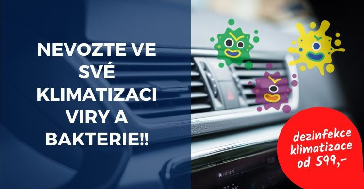 Dezinfekce klimatizace právě teď