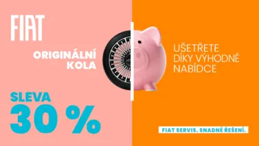 Originální kola FIAT se slevou 30 %