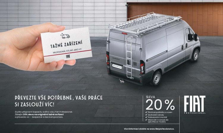 Zvyšte přepravní kapacitu svého vozu Fiat Professional