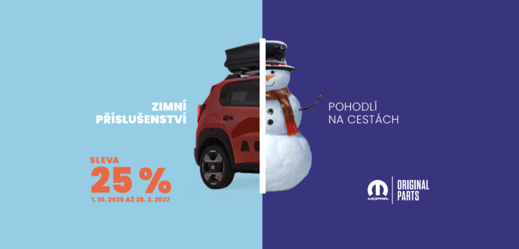 Vybavte svůj vůz na zimu s 25% slevou ❄️