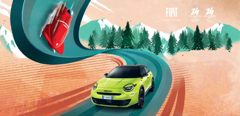 Speciální olympijská série FIAT 600 Sport edice Milano Cortina 2026
