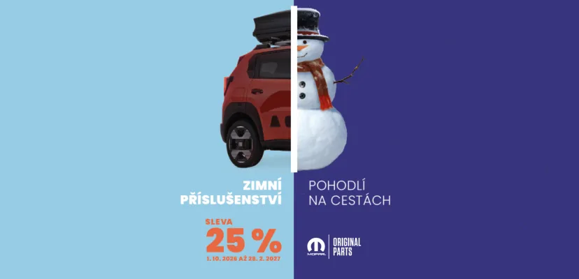 Vybavte svůj vůz na zimu s 25% slevou